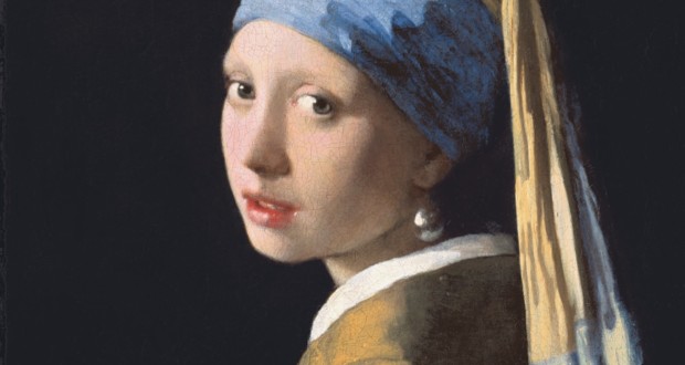 Chica con un pendiente de la perla de Juan Vermeer.
