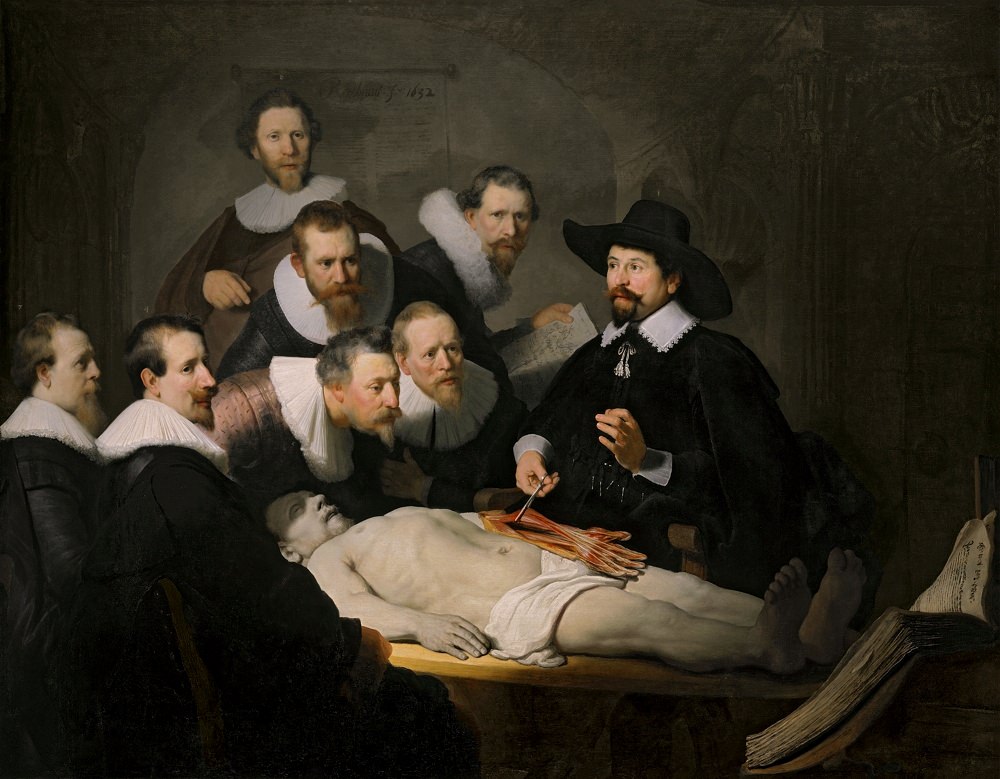 La Lección de Anatomía del Dr. Nicolaes Tulp de Rembrandt Harmensz van Rijn