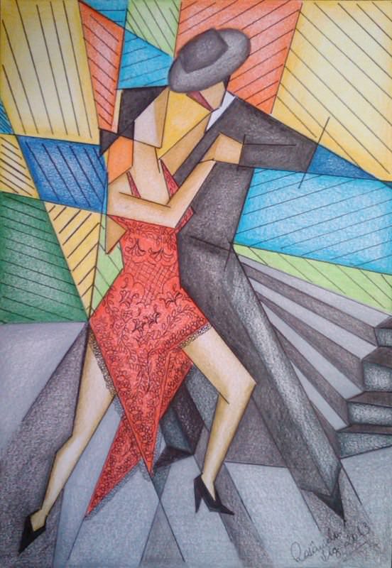 Work & quot; Tango no Caminito Ciab" by Rosângela Vig.