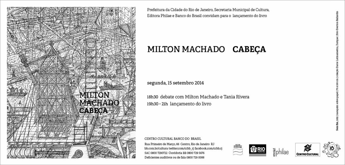 Livro Cabeça de Milton Toledo no CCBB-Rio