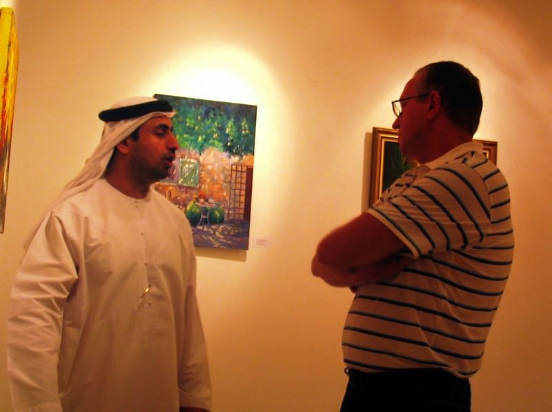 Eric Landmyer y Ministro de cultura de Dubai