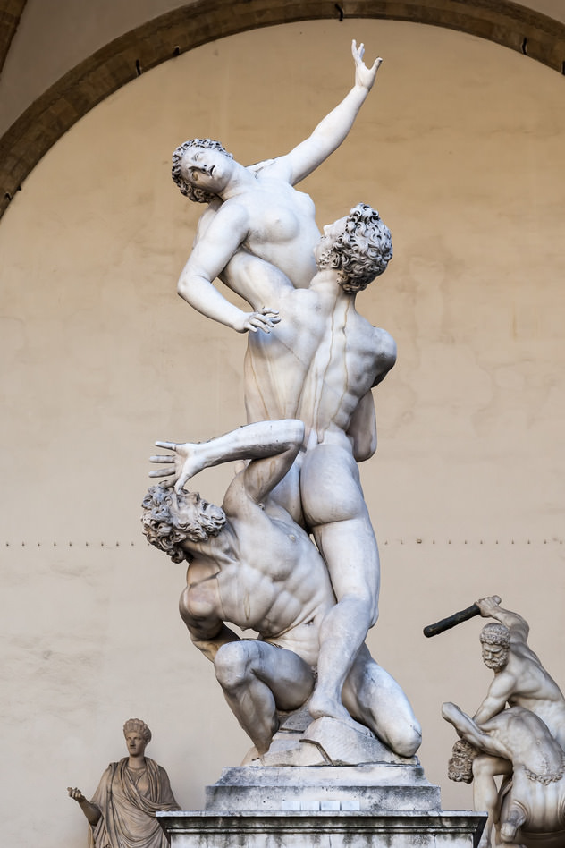 Похищение сабинянок, Джамболонья, 1581-1582, Флоренция, Италия.