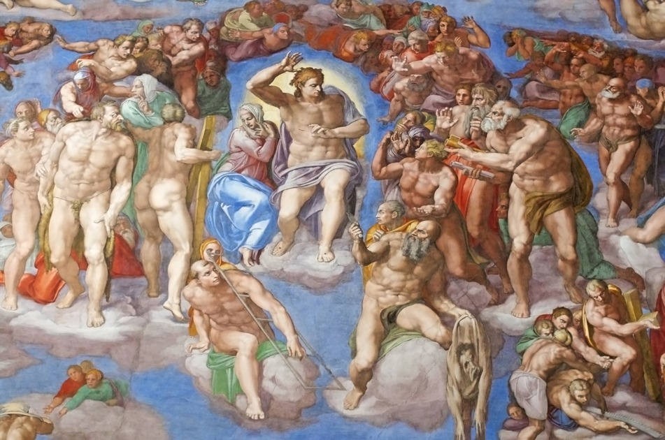 Fig. 3 – Afresco O Juízo Final, na Capela Sistina, Michelangelo, 1536-41, Vaticano, Itália.