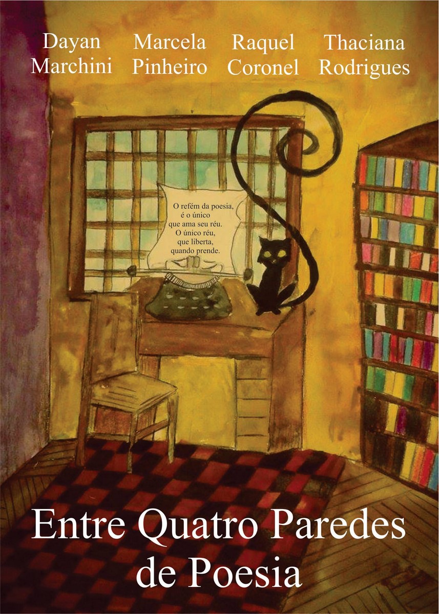 Livro 'Entre Quatro Paredes de Poesia'. Foto: Divulgação.