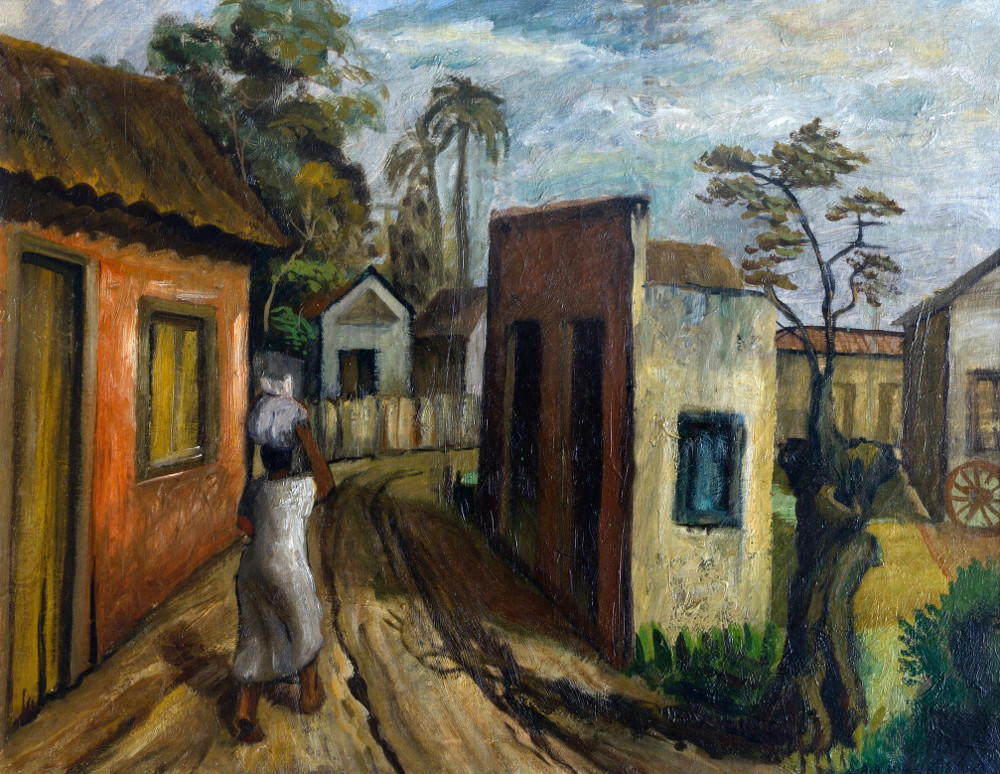 Alfredo Rizzotti – 1943, Rua de Santo Amaro,ost, 51,5 x 66 cm. Foto: Divulgação.