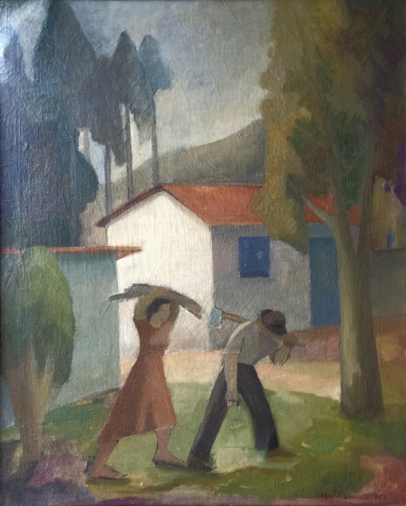 Francisco Rebolo – 1950, Lenhadores, ost, 61 x 50 cm. Foto: Divulgação.