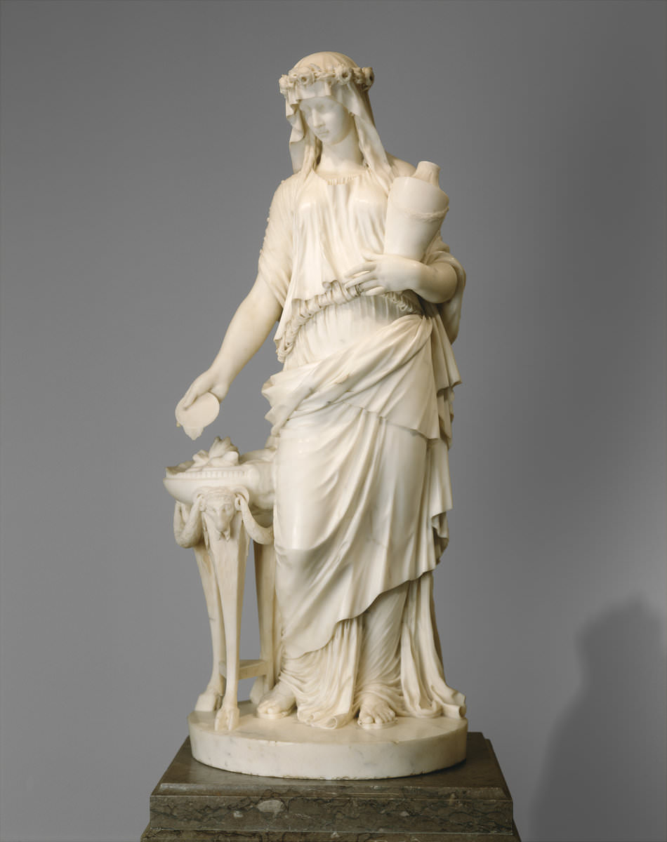 Fig. 6 – Uma donzela, Clodion 1738 – 1814, datada 1770, mármore, escultura, National Gallery of Art, Crédito Samuel H. Kress Collection.