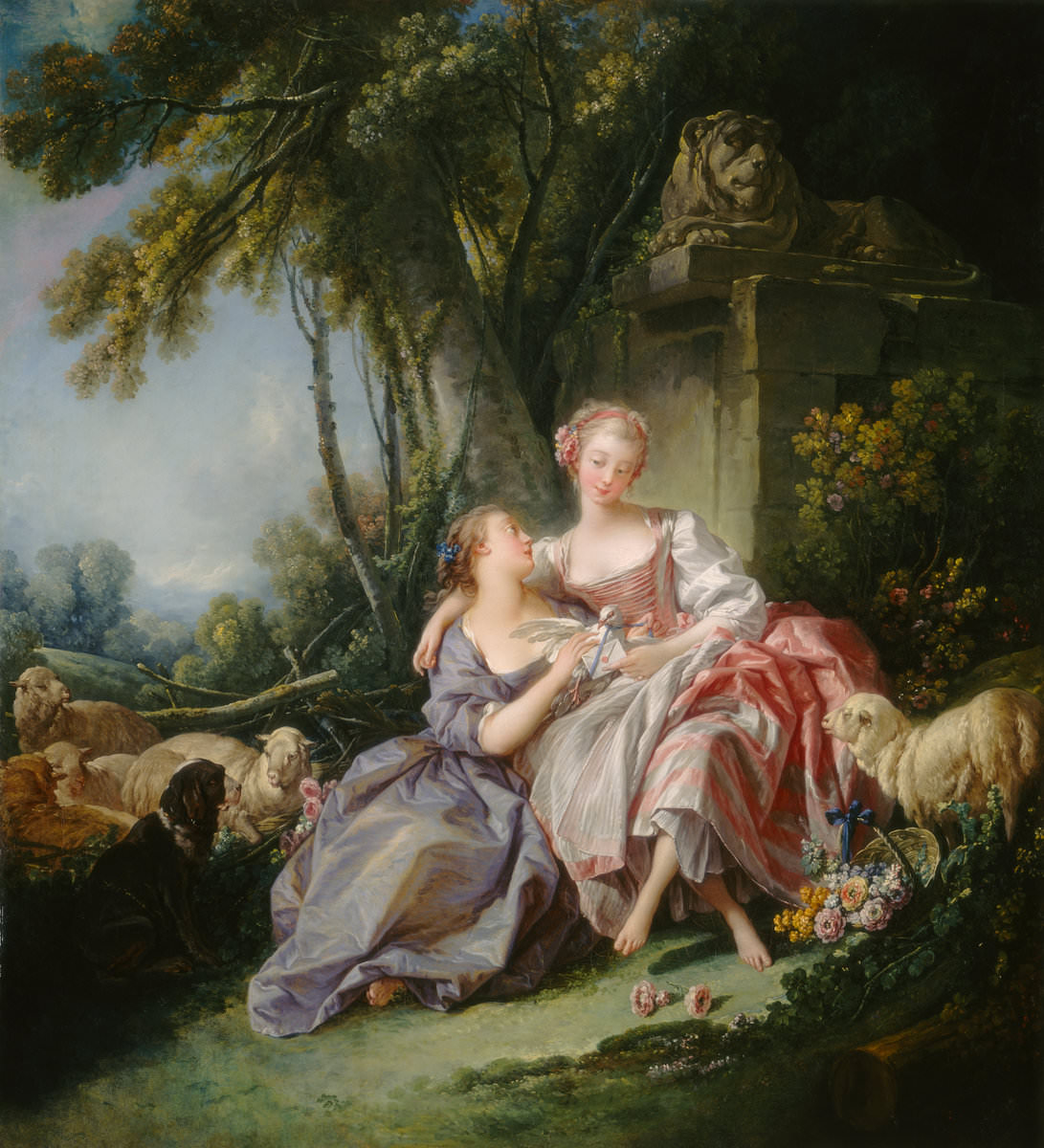 Fig. 8 – A Carta de Amor, François Boucher 1703 – 1770, datada 1750, óleo sobre tela, pintura, National Gallery of Art, Crédito Timken Collection.