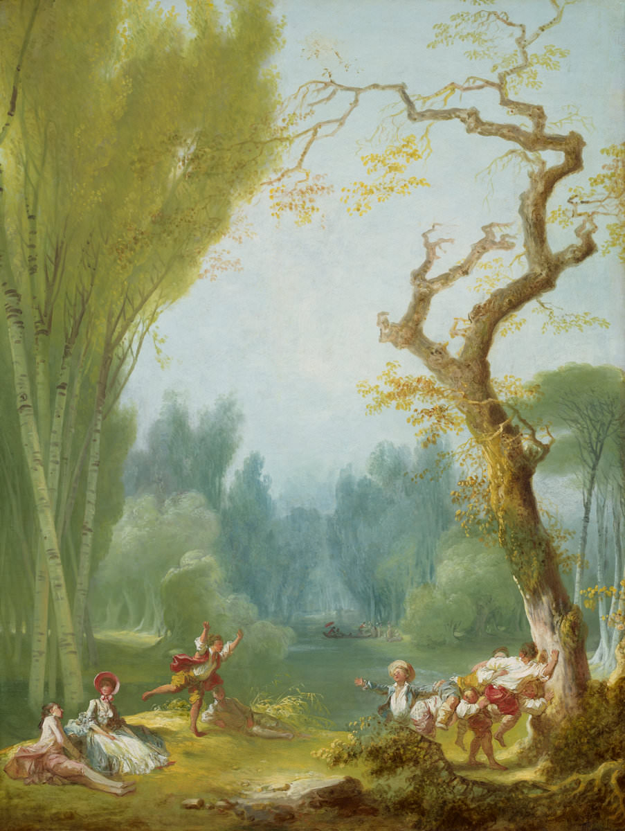 Fig. 7 – Um Jogo de Cavalo e Corredor, Jean Honoré Fragonard 1775-1780, datada 1775/1780, óleo sobre tela, pintura, National Gallery of Art, Crédito Samuel H. Kress Collection.
