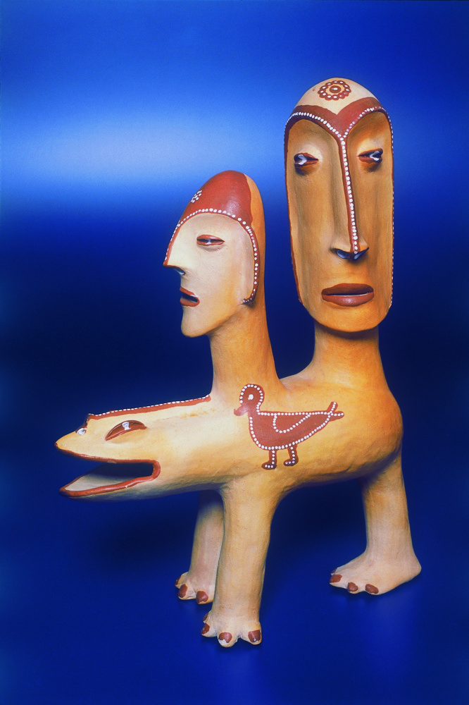 Duas Cabeças Humanas em Animal, Ulisses Pereira, MG. Acervo Museu Casa do Pontal.