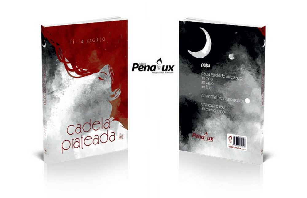 Capa e verso do Livro "Cadela Prateada" de Líria Porto. Foto: Divulgação.