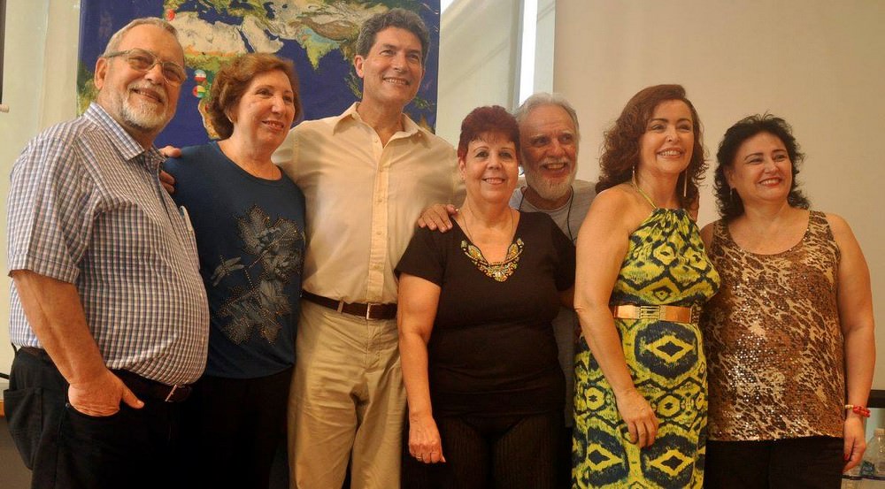 Poetas portugueses presentes no II Encontro – Museu da República – RJ – 2015. Foto: Divulgação.