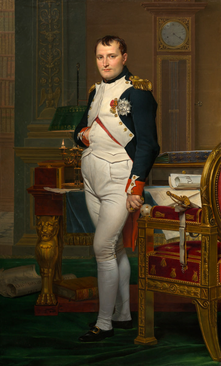 Fig. 5 – O Imperador Napoleão em seu estúdio em Tuileries, Jacques-Louis David, 1812. National Gallery of Art, Washington. Crédito: Samuel H. Kress Collection.