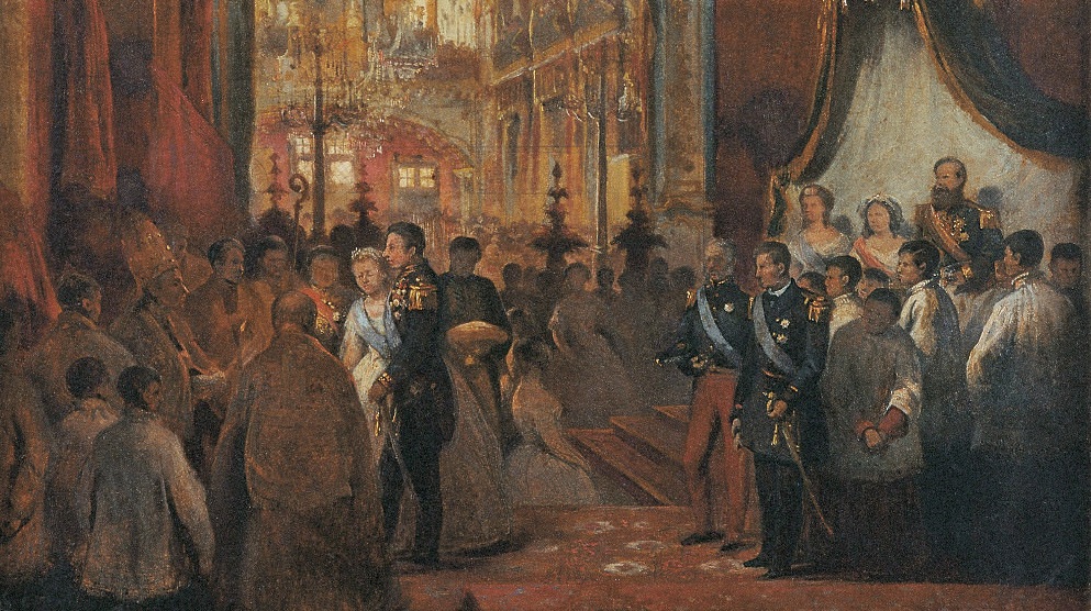 Fico. 11 -Studio per il "matrimonio della Principessa Isabella", Victor Meirelles de Lima, 1864. Foto: Museo di Victor Meirelles. (in primo piano).