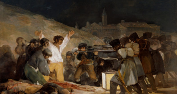 Figue. 20 – Les tournages de 3 Mai, Francisco de Goya, 1814. musée du Prado.