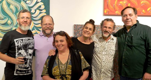 Elmo Martins, Márcio Goldzweig, Moema Branquinho, Lina Rivera, Paulo Branquinho e Jung Wladimyr. Foto: Jorge Calfo.