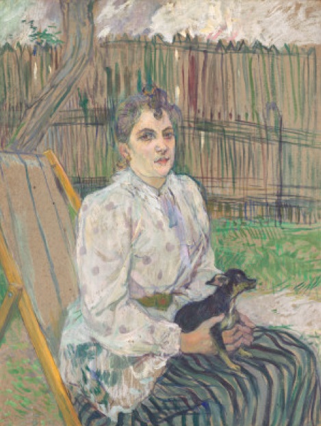 Fig. 8 -Woman with Dog, Toulouse-Lautrec, 1891. Photo: Disclosure.