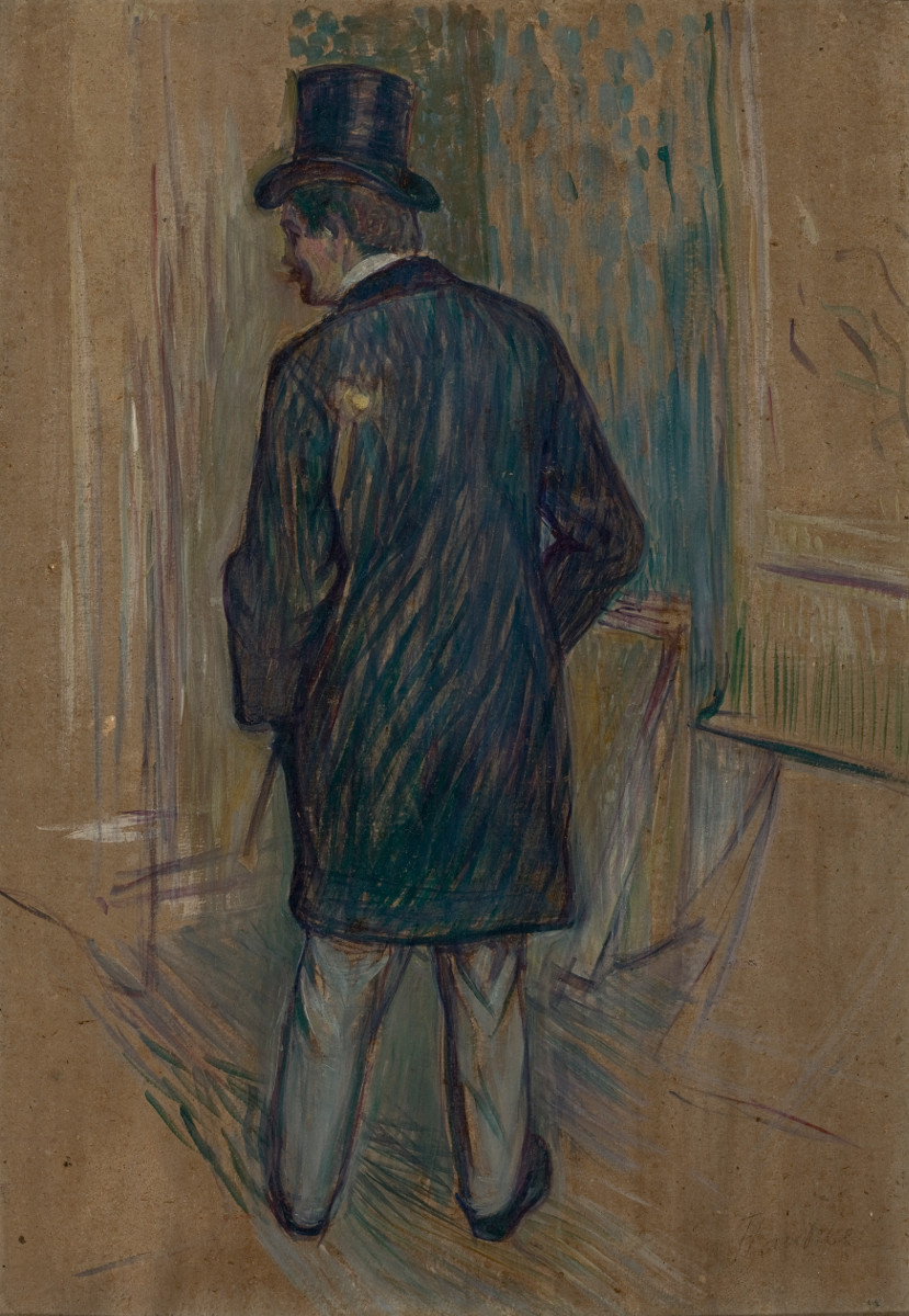 Fig. 10 – O Senhor Louis Pascal visto de Costas, Toulouse-Lautrec, sem data. Foto: Divulgação.