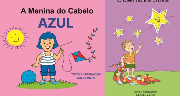 Capas livros da artista plástica Giselle Vieira. Divulgação.