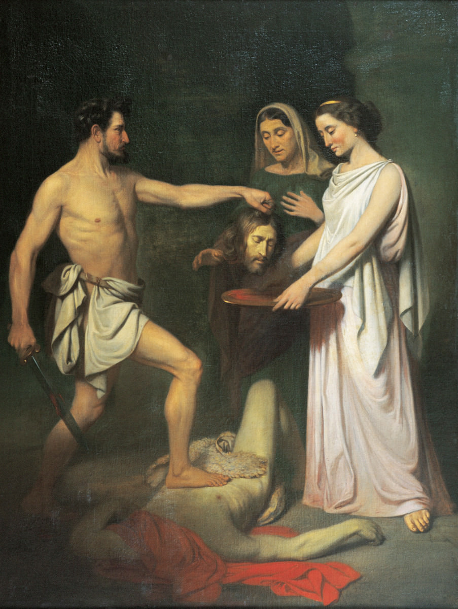 התאנה.. 14 – עריפת ראשו של יוחנן המטביל, ויקטור מיירלס, 1855. מוזיאון מאירלס ויקטור.