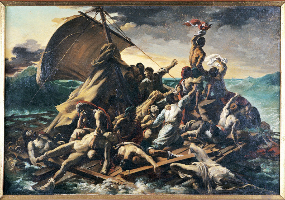 התאנה.. 17 -הספינה הטרופה של המדוזה, ויקטור מיירלס, 1857. מוזיאון מאירלס ויקטור.