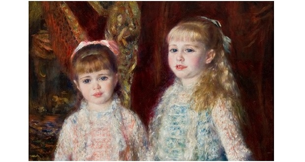 Renoir-rosa e blu: la ragazze Cahen d'Anvers ’, Sao Paulo, Museu de Arte de São Paulo, 1881. Featured.
