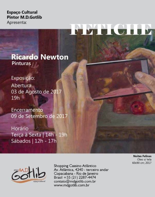 Convite Exposição Fetiche de Ricardo Newton. Foto: Cristiano Nogueira.