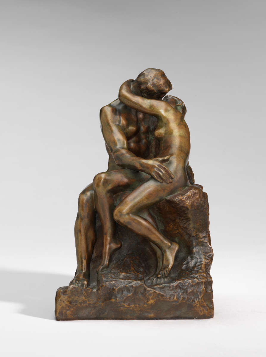 Fico. 16 -Il bacio, Auguste Rodin, modello 1880-1887, soffiato tra 1896-1902. Galleria Nazionale d'Arte, Washington. Dono di Mrs. John W. Simpson.