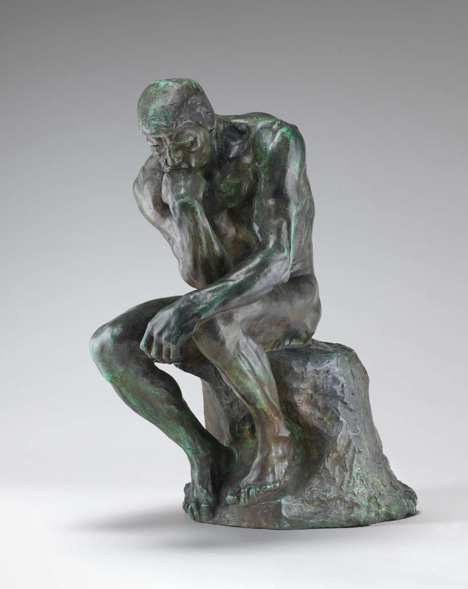 Fig. 15 – O Pensador, Auguste Rodin, modelo 1880, fundido em 1901. National Gallery of Art, Washington. Presente da Sra. John W. Simpson.