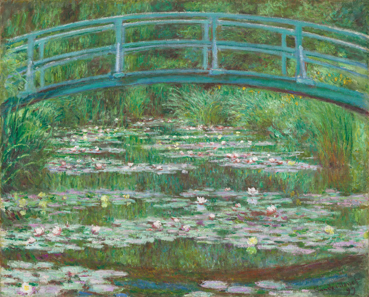 Figue. 7 -La passerelle japonaise, Claude Monet, 1899. National Gallery of Art, Washington. Cadeau de Victoria Nebeker Coberly, à la mémoire de votre fils John W. Mudd, et Walter H. et Leonore Annenberg.