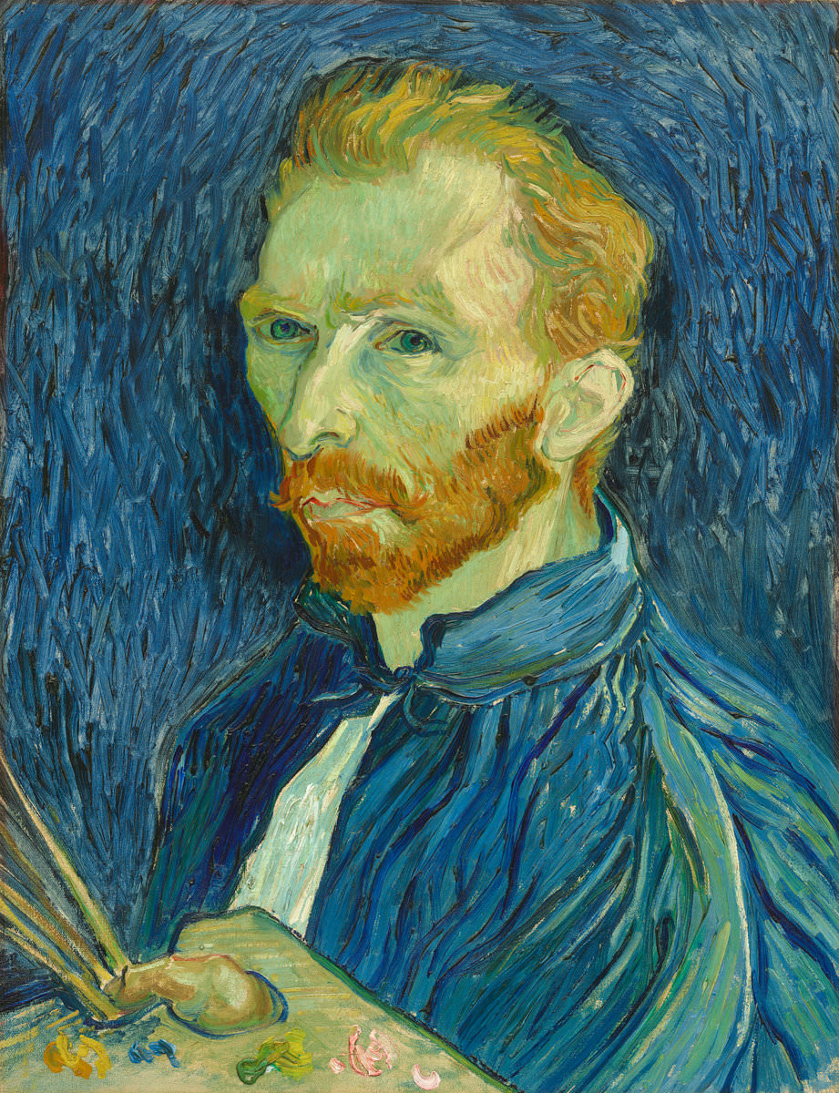 Feige. 15 -Selbstporträt, Vincent Van Gogh, 1889. National Gallery of Art, Washington. Herr Sammlung. und Frau. John Hay Whitney.