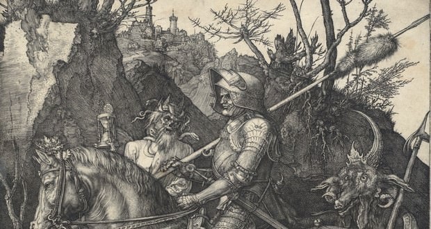 Fig. 1 – Knight, Death and Devil, featured, 1513. Albrecht Düher. National Gallery of Art, Washington. Rosenwald Collection. "More clearly speaking, skull, It seems to-me, expresses death, the end that is exposed in the way that man travels ". – Juliana Vannucchi.