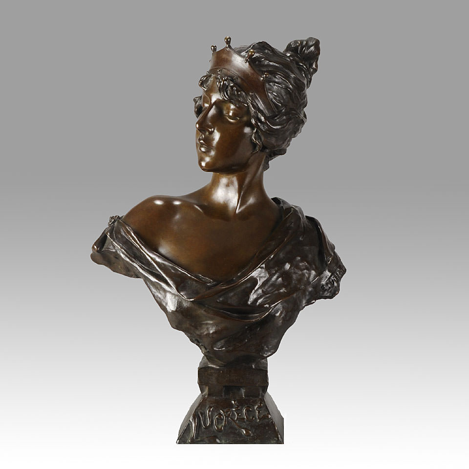 无花果. 9  - 卢克丽霞, 灵光VILLANIS, 1890, 青铜器, 53 厘米. Hickmet美术©.