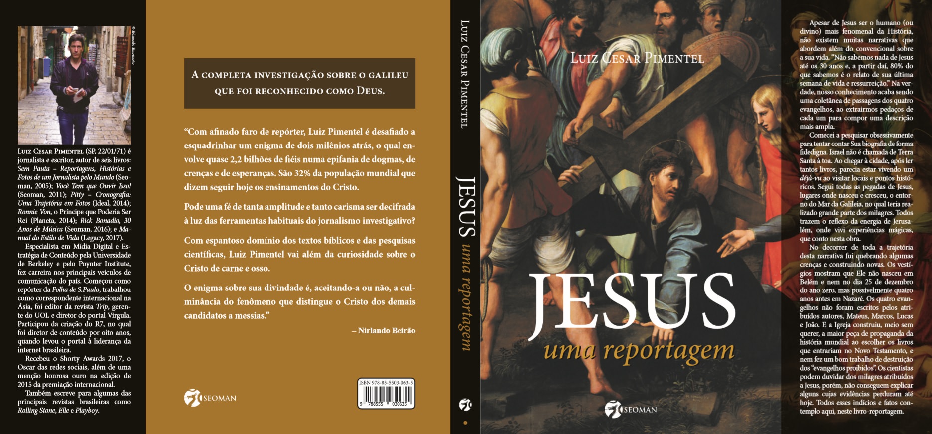 Βιβλίο «Ο Ιησούς, Μια Ρεπορτάζ «Luiz Cesar Pimentel, κάλυμμα. Φωτογραφίες: MF Global τύπου.