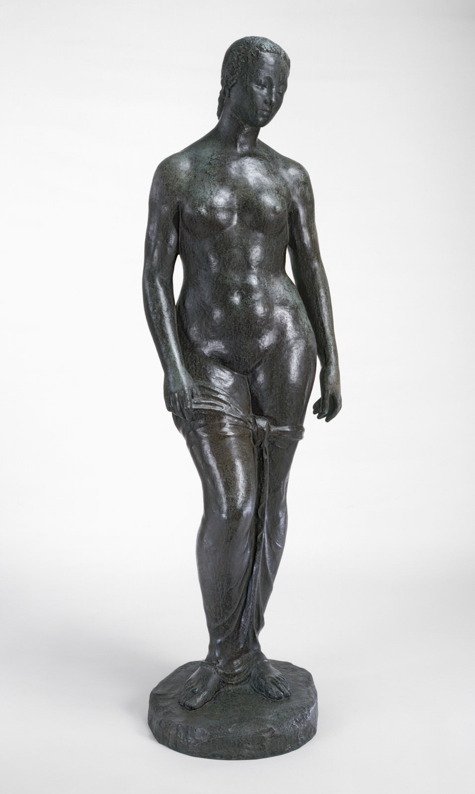 无花果. 3  - 男子站在, 威廉·莱曼布鲁克, 1910, 青铜器, 191.2 x 54 x 39.9 厘米. 国家艺术画廊, 华盛顿. 艾尔萨·梅隆·布鲁斯基金.