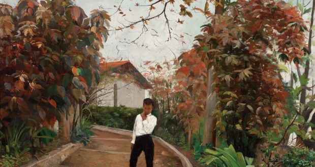 Feige. 3 - Boy in Ladeira, Eliseu Visconti, Öl auf Leinwand, 51 x 73 cm, 1889. Privatsammlung.