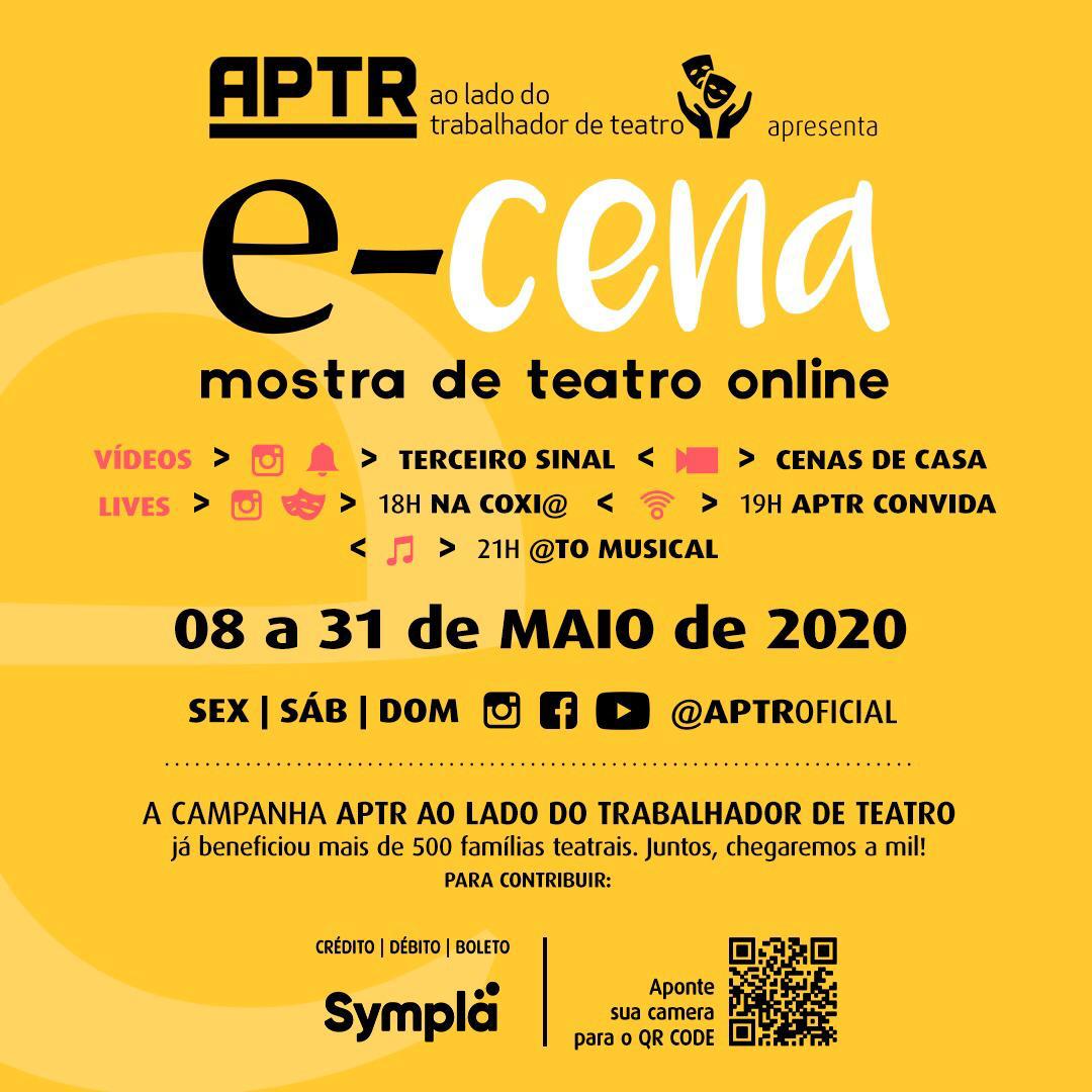E-Cena Mostra de Teatro Online, card. Divulgação.