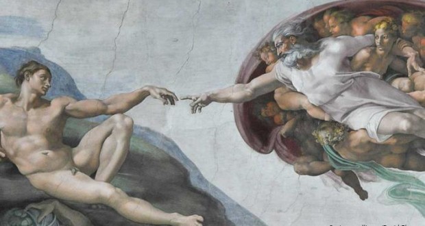 Michelangelo, La creazione di Adamo. Rivelazione.