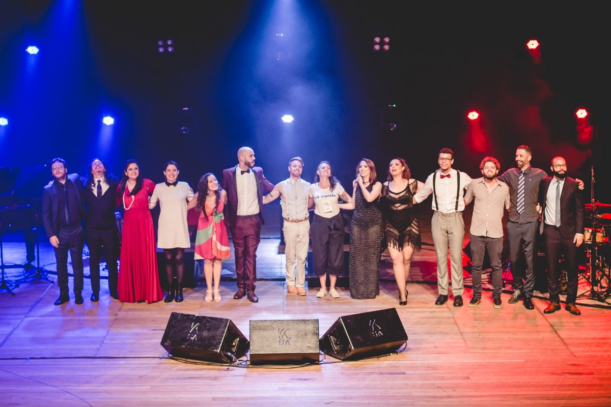Candidatos na final do Festival da Canção AF 2019. Foto: Fabio Alt.