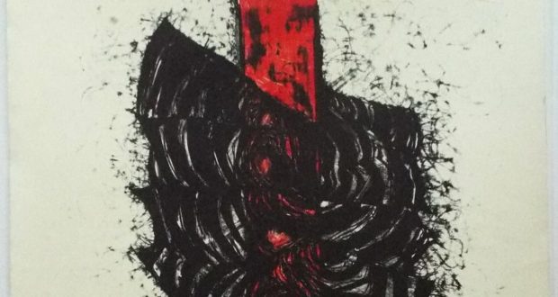 "Balada do Terror" - litografia sobre papel (1971) de Maria Bonomi, destaque. Foto: Google Arts and Project.