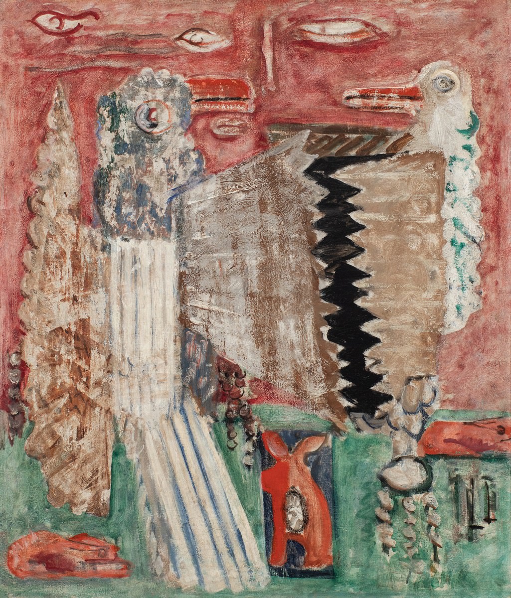 Feige. 6 - Komposition, 1941-42, Mark Rothko, Öl auf Leinwand, 28 1/2 x 24 1/2 Zoll, 72,4 x 62,x cm, unterzeichnet. Mit freundlicher Genehmigung von Michael Rosenfeld Gallery LLC, Nova Yorker, NY, USA.