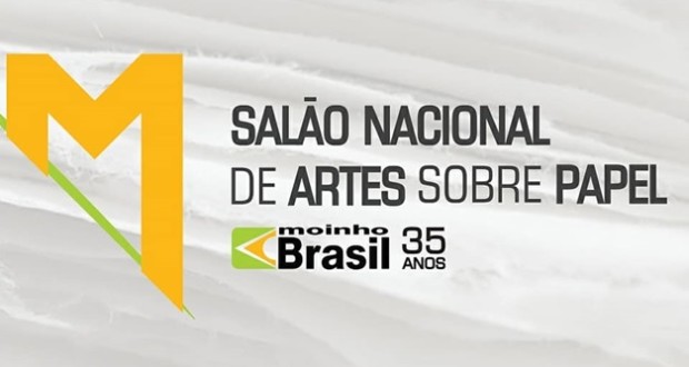Salão Nacional de Artes sobre papel Moinho Brasil 35 anos, convite. Divulgação.