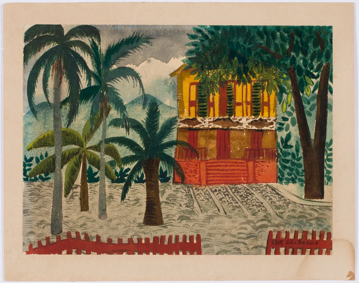 Casa Carioca - Ione Saldanha, Untitled, Kein Datum, Aquarell auf Papier. Bekanntgabe.