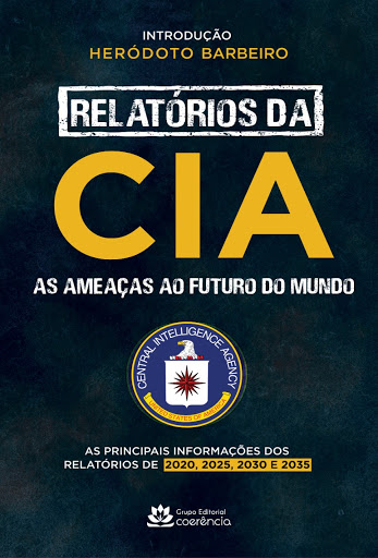Buch "CIA-Berichte - Die Bedrohungen für die Zukunft der Welt & quot;, Abdeckung. Bekanntgabe.