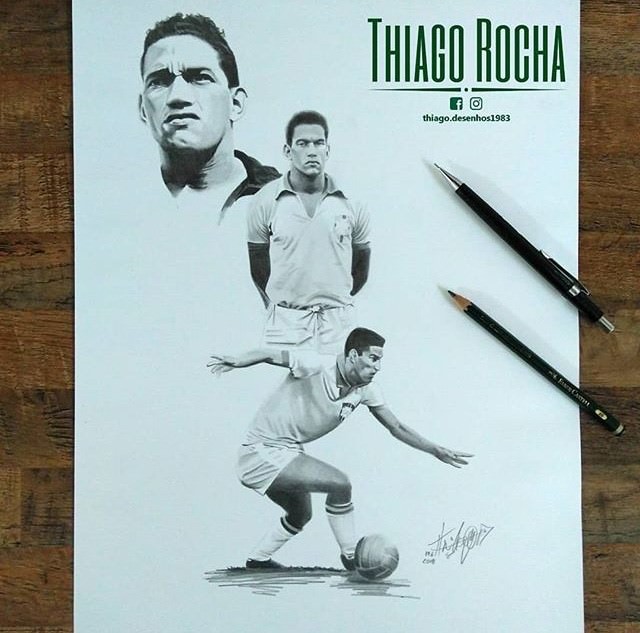 Mané Garrincha por Thiago Rocha. Fotos: Divulgación.