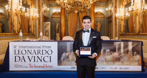 Claudio Cupertino - Prêmio Mundial Leonardo Da Vinci - Firenze - Italia. Foto: Divulgação.