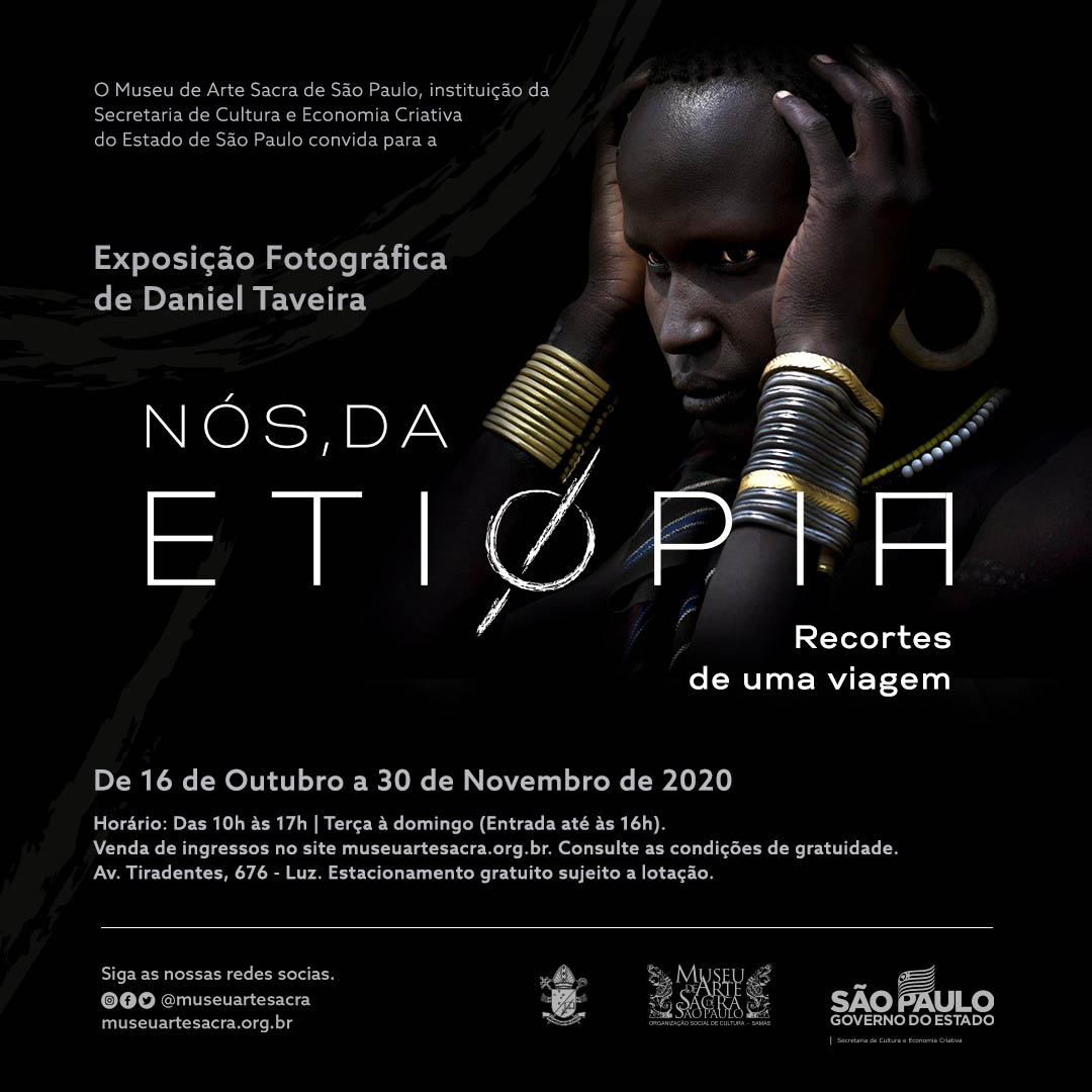 Ethiopia: Nossa História, por Daniel Taveira, convite. Divulgação.