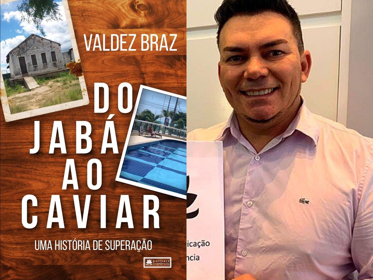 Livro "Do Jabá ao Caviar – Uma história de Superação", de Valdez Braz. Divulgação.