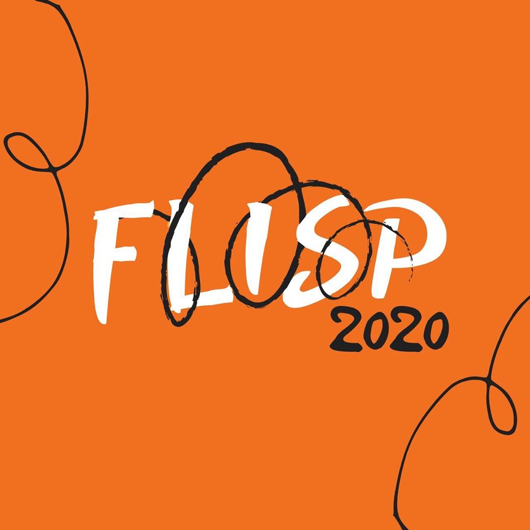 FLISP 2020, 1Liter Φεστιβάλ λογοτεχνίας του Σάο Πάολο, πανό. Αποκάλυψη.