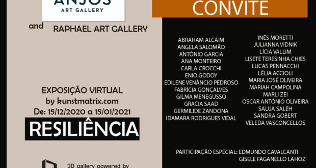 Exposição Virtual "Resiliência", flyer. Divulgação.